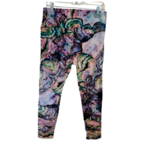Agstract Apparel Womens XL Leggings Yoga Athleisure High Waist MultiColor NEW - Picture 2 of 6